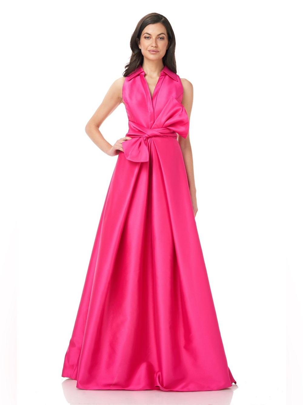 Theia Zibeline Silk Ball Gown - Picture 2 of 9